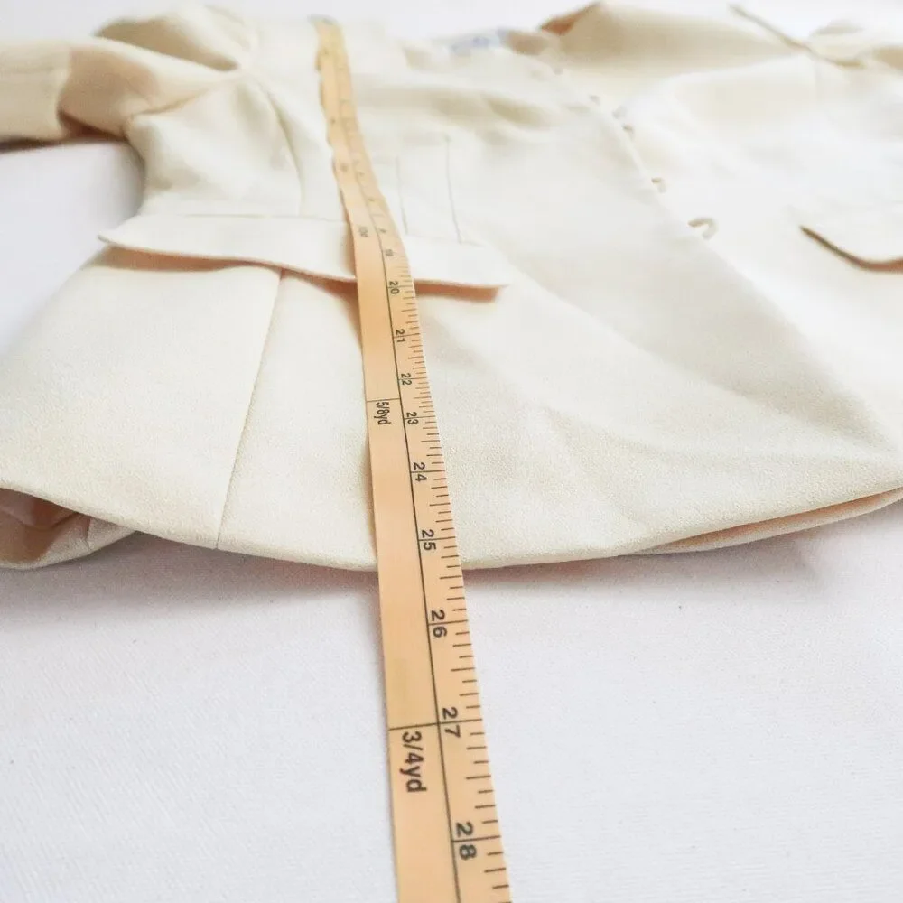 Emily Light Yellow Skirt Suit Size 12